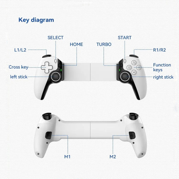 D9 Wireless Phone Stretching Game Controller For Switch / PS3 / PS4(Red) - Controller Gamepad by PMC Jewellery | Online Shopping South Africa | PMC Jewellery | Buy Now Pay Later Mobicred