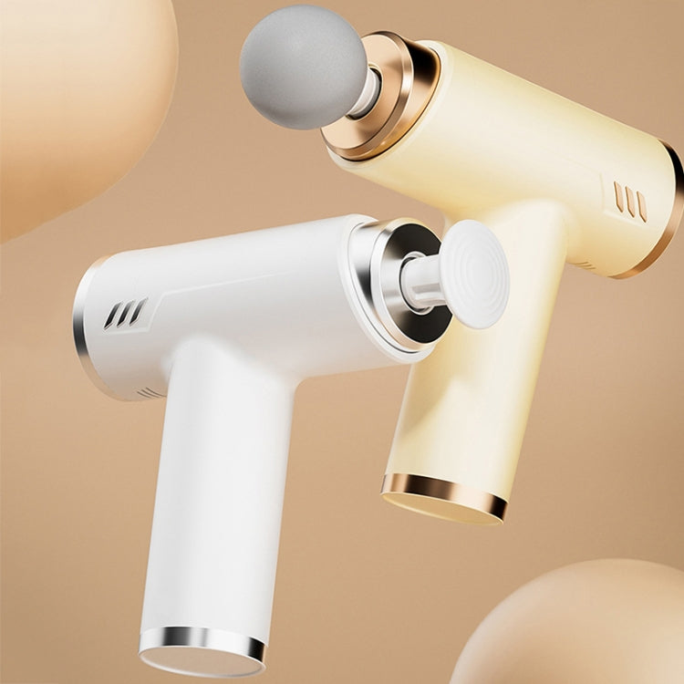LCD Variable Frequency Silent Fascia Gun High Frequency Vibration Muscle Relaxation Massager(Khaki) - free shipping - PMC TechLife - Order now!