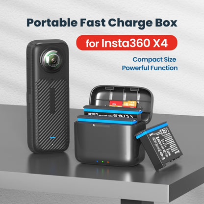 For Insta360 X4 AMagisn Battery Fast Charge Charging Box Sports Camera Accessories - Others by aMagisn | Online Shopping South Africa | PMC Jewellery | Buy Now Pay Later Mobicred