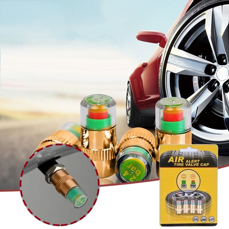 2.4BAR Vehicle Tire Pressure Monitoring Warning Cap, 规格: Anti-theft with Wrench - Tire Valve Caps by PMC Jewellery | Online Shopping South Africa | PMC Jewellery | Buy Now Pay Later Mobicred