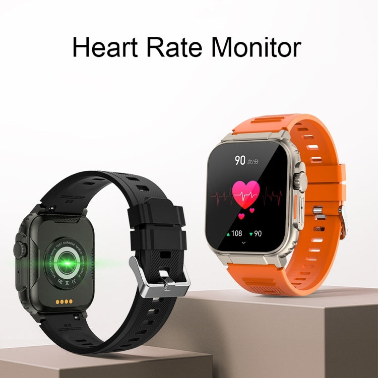 A70 1.96 Inch Health Monitoring Multifunctional IP68 Waterproof Bluetooth Call Smart Watch(Black Steel) - Smart Watches by PMC Jewellery | Online Shopping South Africa | PMC Jewellery | Buy Now Pay Later Mobicred