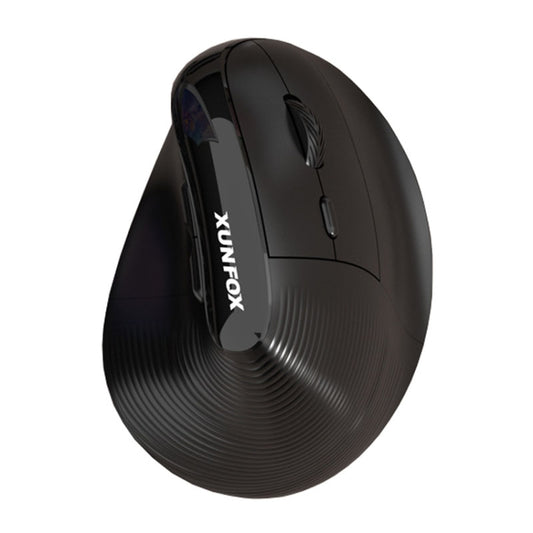 XUNSVFOX H5 Upright Vertical Dual Mode Mouse Rechargeable Wireless Business Office Mouse(Black) - Wireless Mice by XUNSVFOX | Online Shopping South Africa | PMC Jewellery | Buy Now Pay Later Mobicred