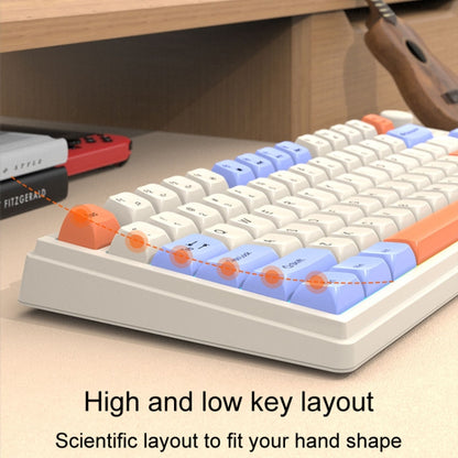 XUNSVFOX K81 Laptop Gaming Office Wired Illuminated Keyboard(Violet) - Wired Keyboard by XUNSVFOX | Online Shopping South Africa | PMC Jewellery | Buy Now Pay Later Mobicred