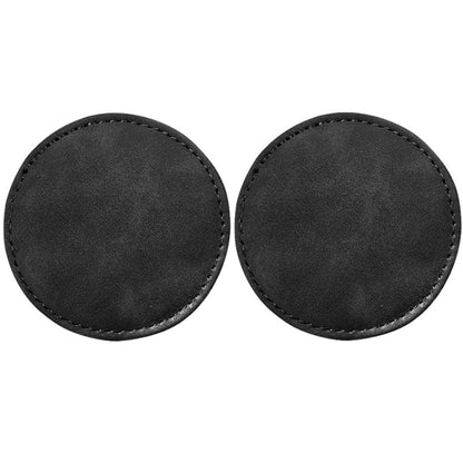 2pcs/ Set Car Suede Anti-Slip Water Coaster Car Interior Decoration(Black) - Car Drink Holders by PMC Jewellery | Online Shopping South Africa | PMC Jewellery | Buy Now Pay Later Mobicred