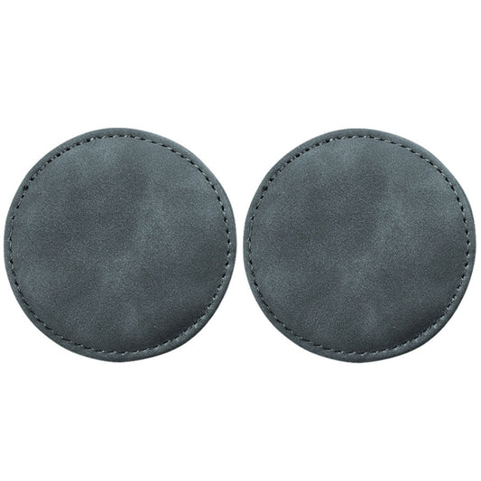 2pcs/ Set Car Suede Anti-Slip Water Coaster Car Interior Decoration(Gray) - Car Drink Holders by PMC Jewellery | Online Shopping South Africa | PMC Jewellery | Buy Now Pay Later Mobicred