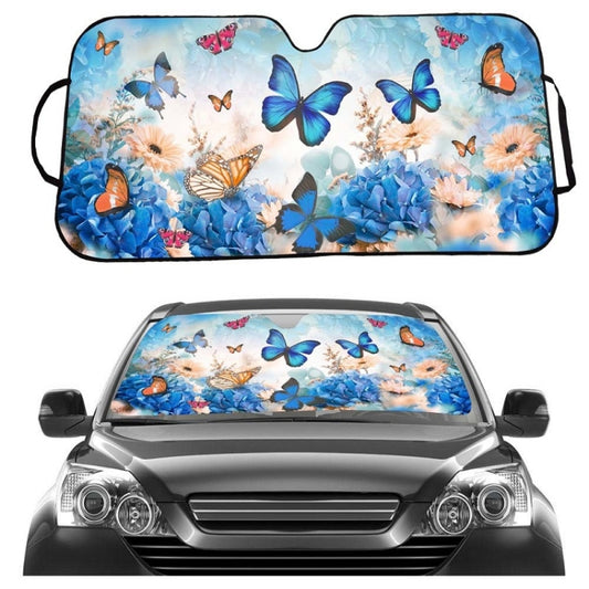 70x138cm Printed Car Sun Protection Heat Insulation Sunshade(Color Butterfly) - Window Foils & Solar Protection by PMC Jewellery | Online Shopping South Africa | PMC Jewellery | Buy Now Pay Later Mobicred