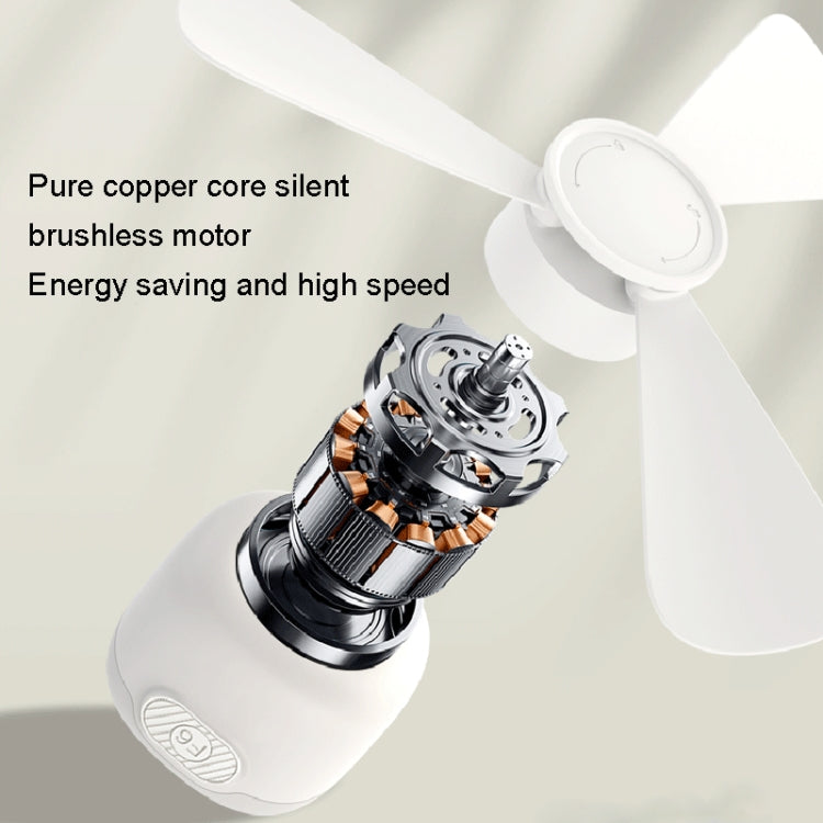 USB Plug-in Version Small Ceiling Fan Camping Outdoor Portable Hanging Fan(White) - Electric Fans by PMC Jewellery | Online Shopping South Africa | PMC Jewellery | Buy Now Pay Later Mobicred