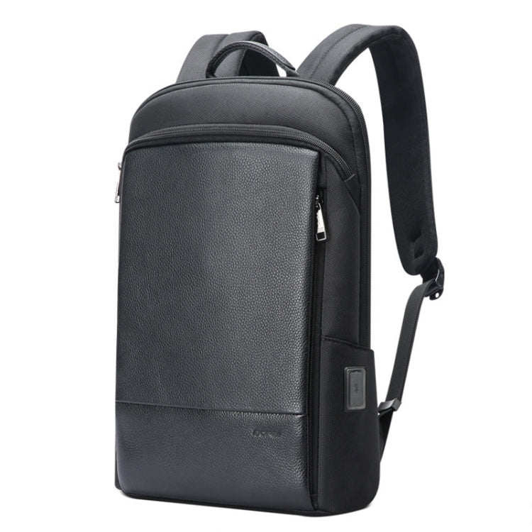 Bopai First-Layer Cowhide Business Commuter Waterproof And Lightweight Laptop Backpack, Color: Flagship - Backpack by Bopai | Online Shopping South Africa | PMC Jewellery | Buy Now Pay Later Mobicred