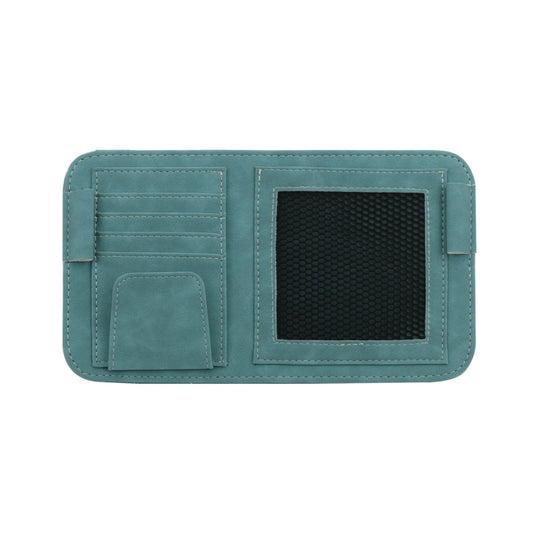 Car Sun Visor Bill Holder Glasses Clip Storage Bag(Blue) - Sunglasses & Glasses Clips by PMC Jewellery | Online Shopping South Africa | PMC Jewellery | Buy Now Pay Later Mobicred