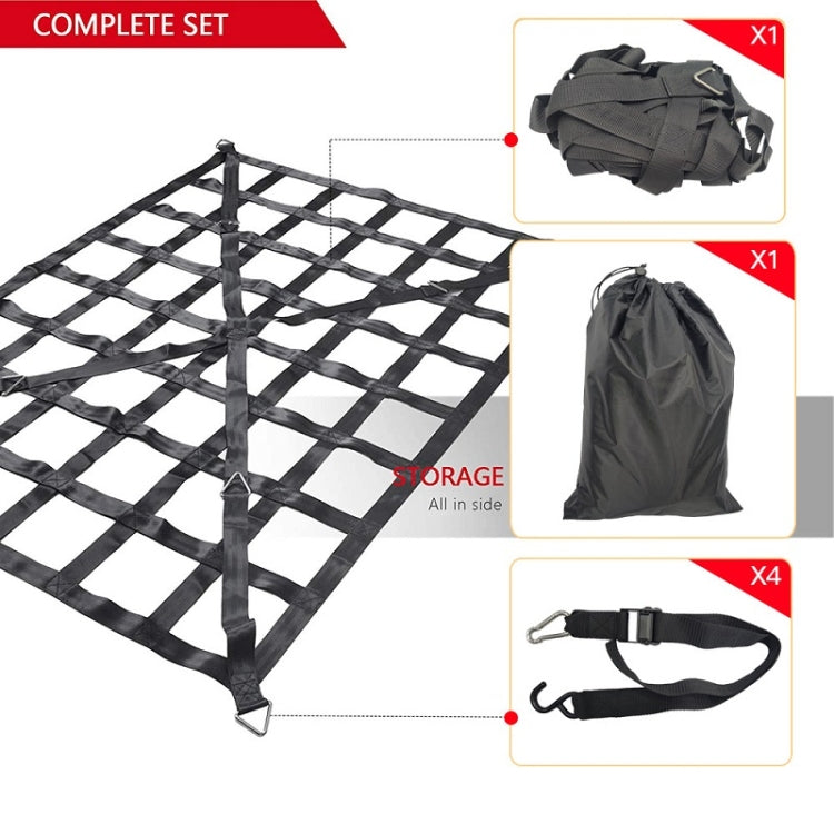 127x106cm Truck Bed Cargo Net Pickup Bed Netting Strap - Stowing Tidying by PMC Jewellery | Online Shopping South Africa | PMC Jewellery | Buy Now Pay Later Mobicred