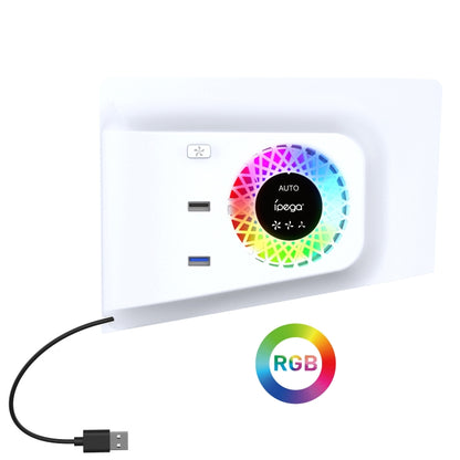 For PS5 Slim ipega PG-P5S019 Temperature Control Cooling Fan Face Cover Cooler + USB HUB with RGB Lights - Others by ipega | Online Shopping South Africa | PMC Jewellery | Buy Now Pay Later Mobicred