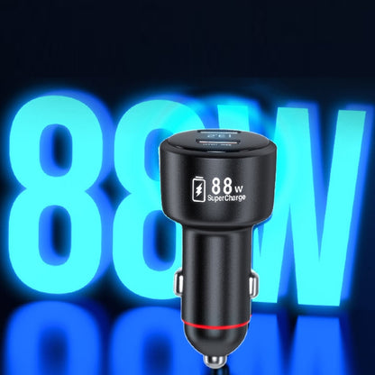 88W Vehicle Mini Fast Charging Charger Car One To Two Cigarette Lighter - Car Charger by PMC Jewellery | Online Shopping South Africa | PMC Jewellery | Buy Now Pay Later Mobicred