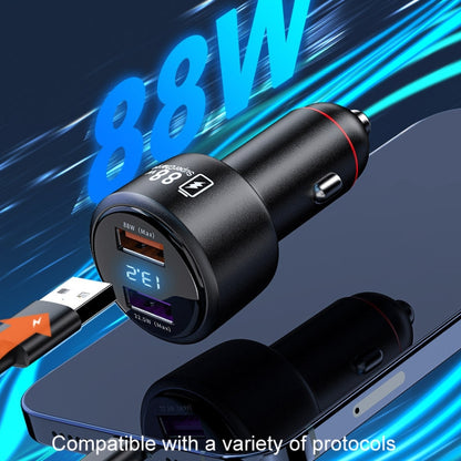 88W Vehicle Mini Fast Charging Charger Car One To Two Cigarette Lighter - Car Charger by PMC Jewellery | Online Shopping South Africa | PMC Jewellery | Buy Now Pay Later Mobicred