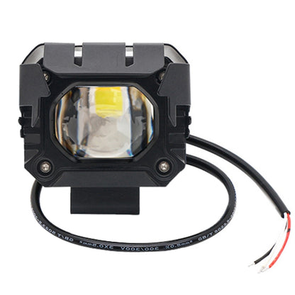 Motorcycle Strong Light With Lens Spotlight Electrical Bike Conversion Spotlight Paving Light(White And Yellow Dual Light) - Headlights by PMC Jewellery | Online Shopping South Africa | PMC Jewellery | Buy Now Pay Later Mobicred