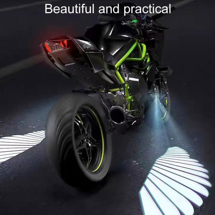 1pair Motorcycle Angel Wings Welcome Light LED Chassis Modified Wings Projector Light(Red) - Decorative Lights by PMC Jewellery | Online Shopping South Africa | PMC Jewellery | Buy Now Pay Later Mobicred