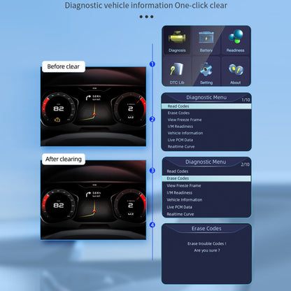 OBD Car Engine Battery Clear Fault Code Detector - Electronic Test by PMC Jewellery | Online Shopping South Africa | PMC Jewellery | Buy Now Pay Later Mobicred