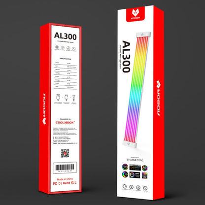 AOSOR AL300 Computer Glow Line ARGB Neon Cable Motherboard Chassis Light Strip Light Board Decoration(White) - PCIE Cable by AOSOR | Online Shopping South Africa | PMC Jewellery | Buy Now Pay Later Mobicred