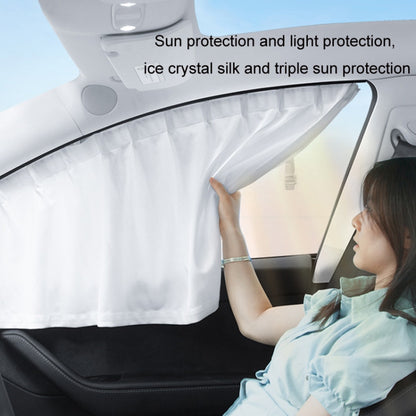 For Tesla Model 3 4pcs Black Car Side Window Privacy Sun Protection Curtain - Window Foils & Solar Protection by PMC Jewellery | Online Shopping South Africa | PMC Jewellery | Buy Now Pay Later Mobicred