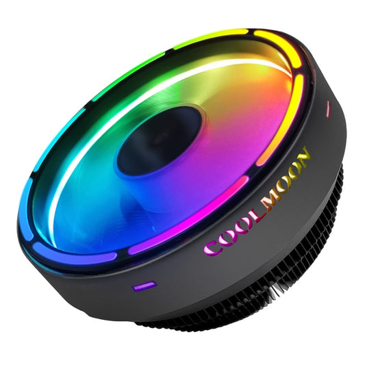 COOLMOON CPU Cooler Desktop Computer Auto Color Change Multi-Platform Mute Cooling Fan(Colorful Fine Aperture) - Fan Cooling by COOLMOON | Online Shopping South Africa | PMC Jewellery | Buy Now Pay Later Mobicred