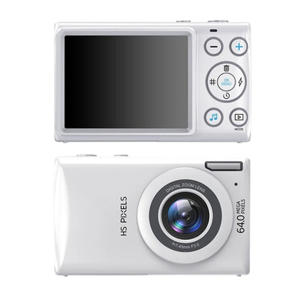 2.8-Inch Display Digital Camera 64MP 4K HD Camcorder With 18x Digital Zoom(White) - Video Cameras by PMC Jewellery | Online Shopping South Africa | PMC Jewellery | Buy Now Pay Later Mobicred