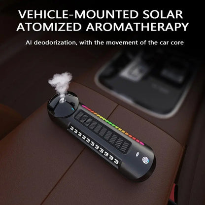 Solar Car Smart Spray Aromatherapy Machine Parking Sign(Gray) - Air Freshener by PMC Jewellery | Online Shopping South Africa | PMC Jewellery | Buy Now Pay Later Mobicred