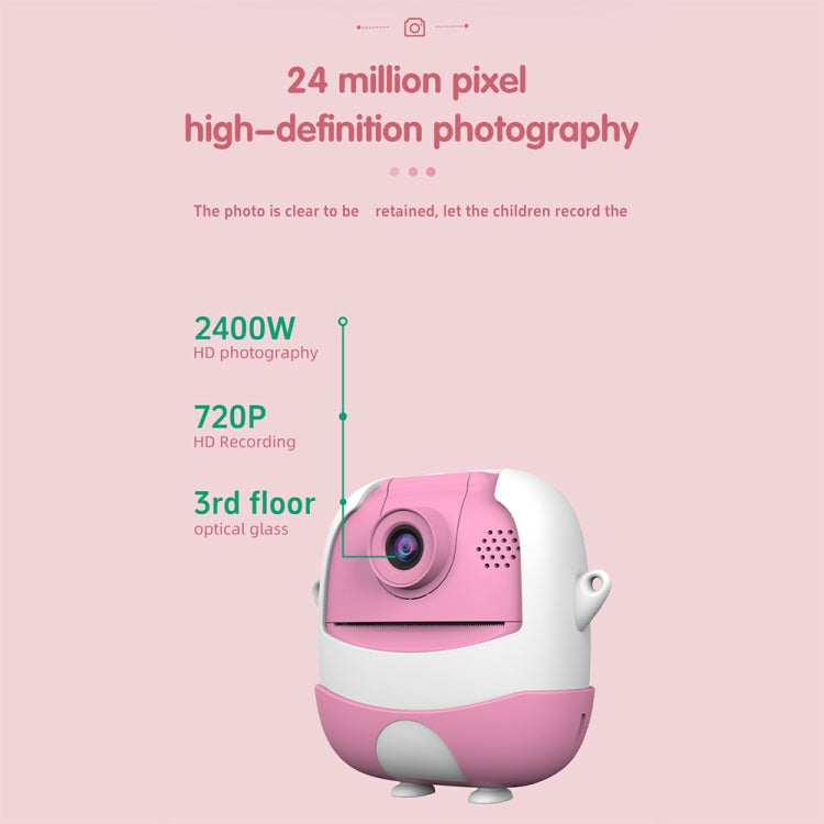 A19B 2.0-Inch 720P HD Reversible Camera Cartoon Children Mini Digital Printing Camera(Green) - Children Cameras by PMC TechLife | Online Shopping South Africa | PMC TechLife | Buy Now Pay Later Mobicred