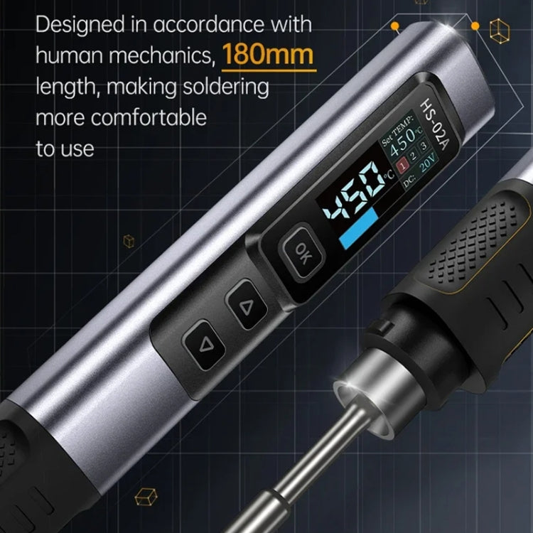 FNIRSI Portable Constant Temperature Soldering Iron Set, Model: HS-02A Standard 6 Head - free shipping - PMc TechLife - Order now!