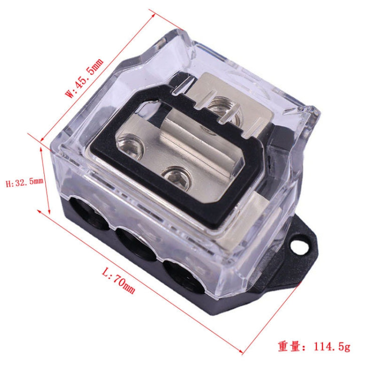 1 To 3 Car Audio Amplifier Modification Fuse Ground Box Hub - Fuse by PMC TechLife | Online Shopping South Africa | PMC TechLife | Buy Now Pay Later Mobicred