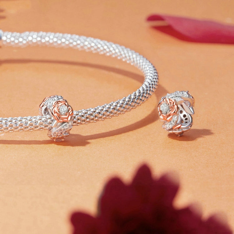 S925 Sterling Silver Rose Bracelet DIY Beaded Accessories(BSC1010) - Jewelry Accessories by PMC Jewellery | Online Shopping South Africa | PMC Jewellery | Buy Now Pay Later Mobicred