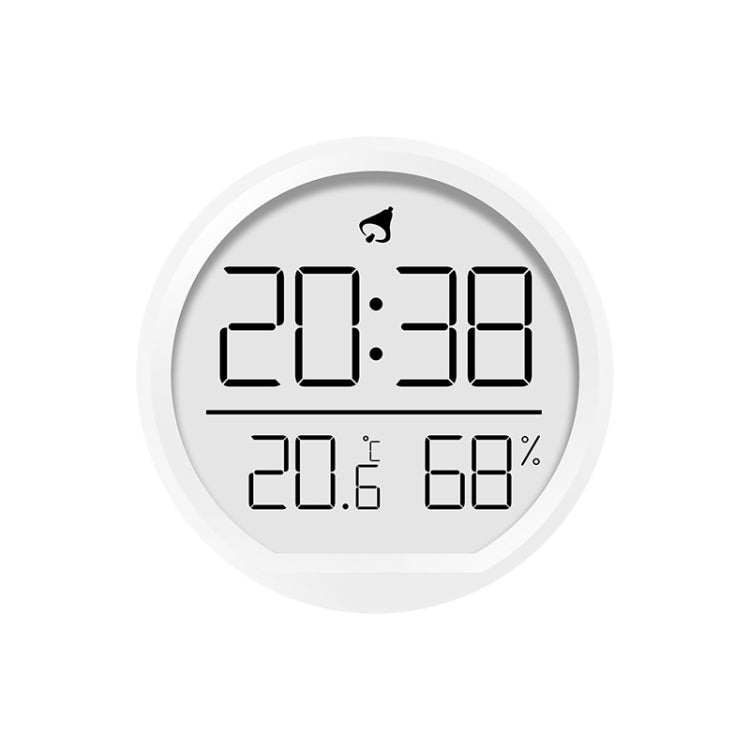 Slim Magnetic Thermometer And Hygrometer Clock Home Wall-Mounted Electronic Clock(White) - Wall Clock by PMc TechLife | Online Shopping South Africa | PMc TechLife | Buy Now Pay Later Mobicred