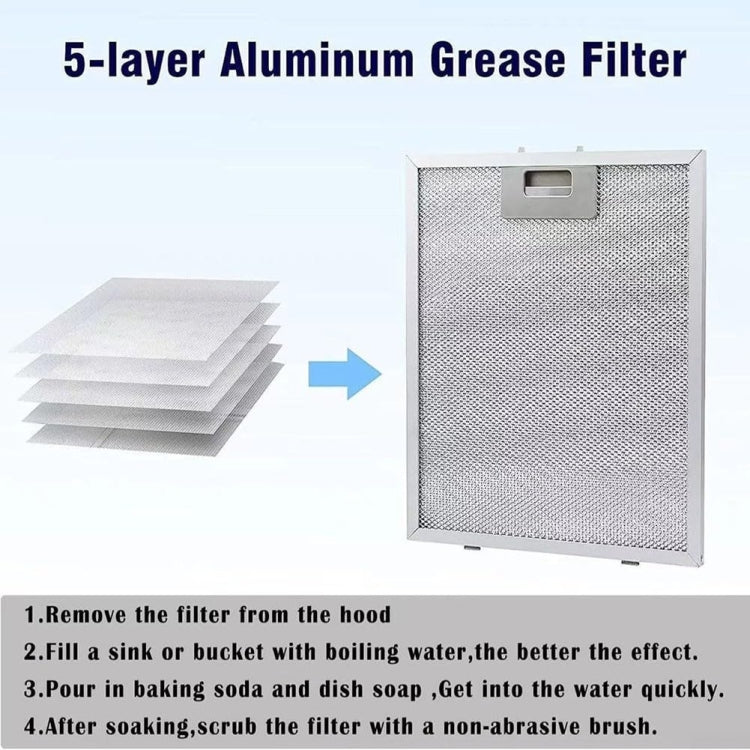 For Poweka Bosch Range Hood Filter Replacement Parts 310 x 250 x 9mm - Range Hood Parts by PMC TechLife | Online Shopping South Africa | PMC TechLife | Buy Now Pay Later Mobicred