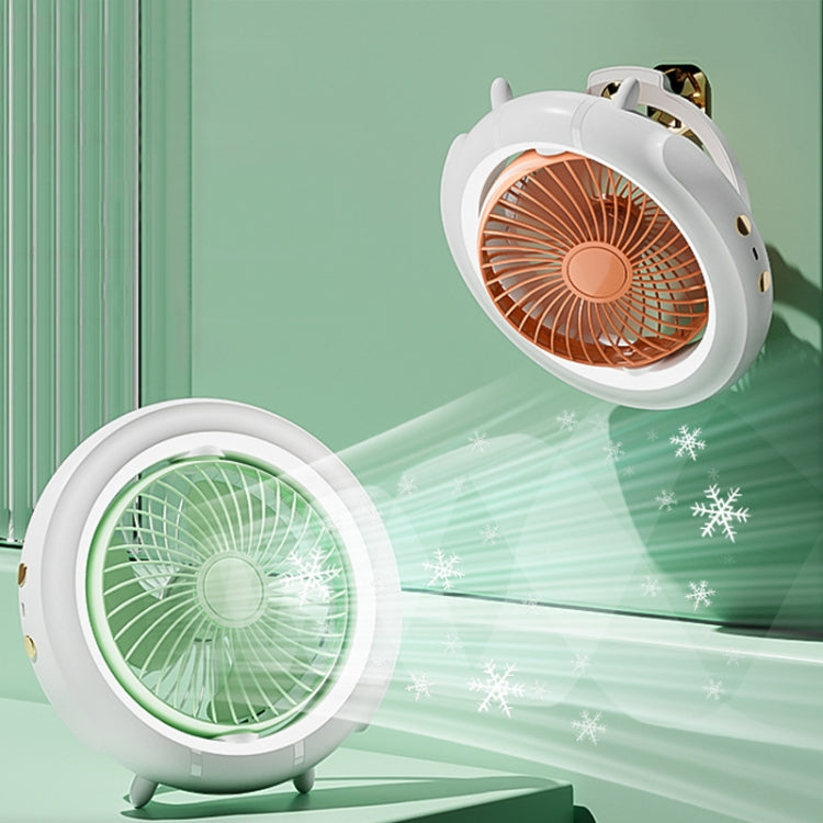 Night Light Desktop Folding Fan Outdoor Camping Hanging Mini Fan, Color: Green Basic - Electric Fans by PMC Jewellery | Online Shopping South Africa | PMC Jewellery | Buy Now Pay Later Mobicred