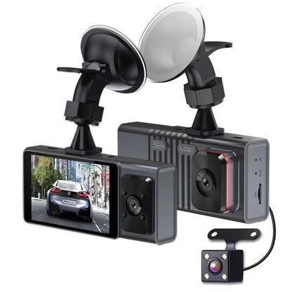 3 Camera Lens 3-inch IPS Screen WiFi Car Dash Cam 1080P Night Vision Dash Camera for Cars 32G - Car DVRs by PMC Jewellery | Online Shopping South Africa | PMC Jewellery | Buy Now Pay Later Mobicred