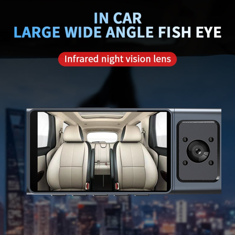 3 Camera Lens 3-inch IPS Screen WiFi Car Dash Cam 1080P Night Vision Dash Camera for Cars 64G - Car DVRs by PMC Jewellery | Online Shopping South Africa | PMC Jewellery | Buy Now Pay Later Mobicred