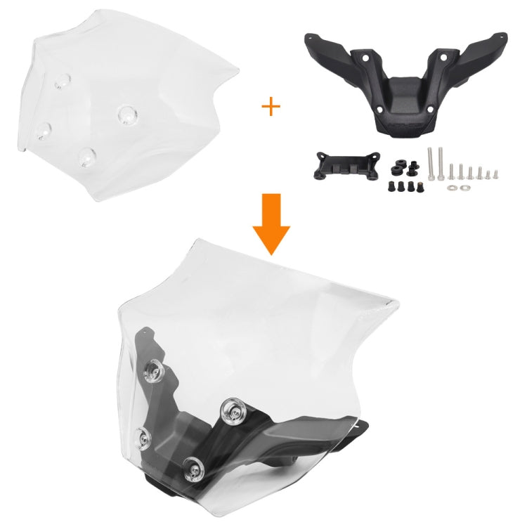 For Yamaha MT-09 SP 2024- Front Windshield(Transparent) - Ornamental Parts by PMC TechLife | Online Shopping South Africa | PMC TechLife | Buy Now Pay Later Mobicred