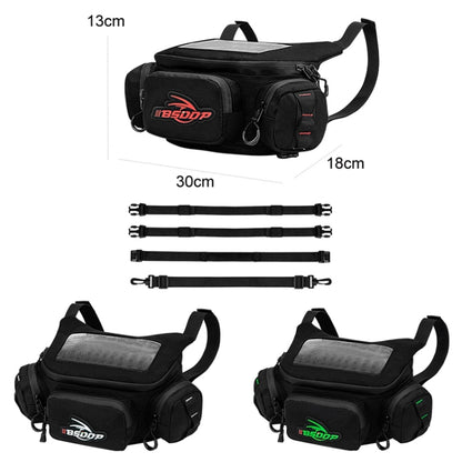 BSDDP Motorcycle Front Bag Waterproof Multifunctional Riding Waist Bag(Red Label) - Bags & Luggages by BSDDP | Online Shopping South Africa | PMC Jewellery | Buy Now Pay Later Mobicred