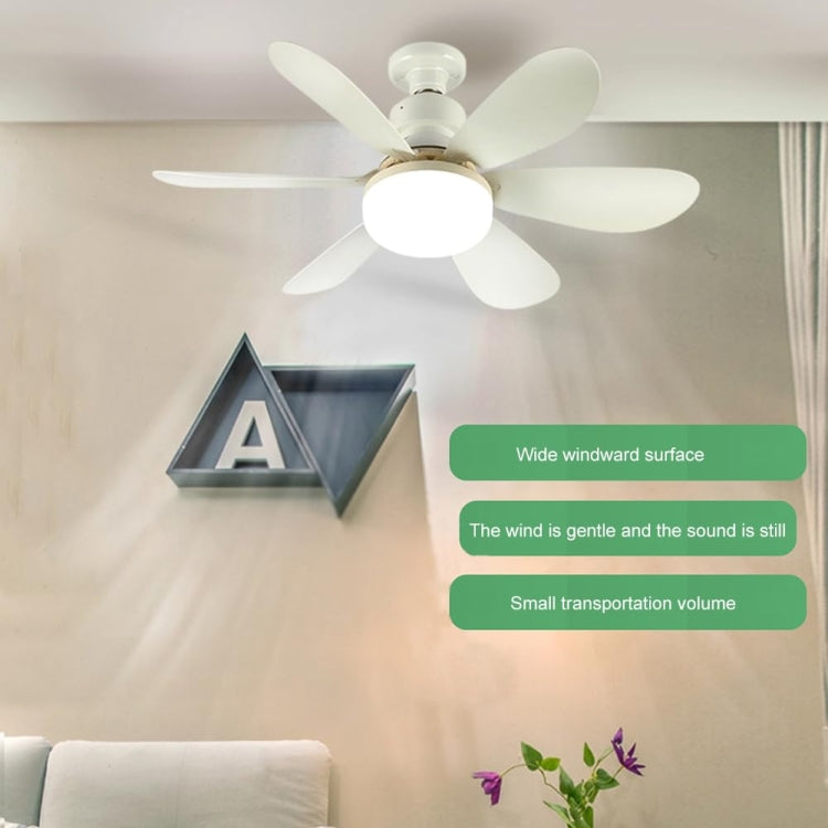 Home Small Fan Light E27 Snail Mouth Suspension Fan Lamp, Size: 420x205mm 30W Multi-color(Remote Control Without Base) - Electric Fans by PMC Jewellery | Online Shopping South Africa | PMC Jewellery | Buy Now Pay Later Mobicred