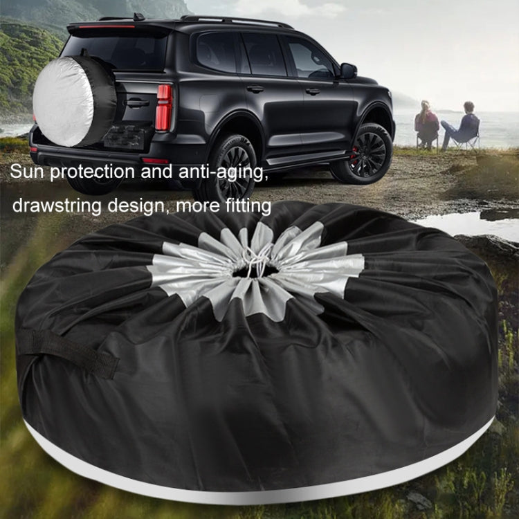 4pcs 65x37cm 210D Oxford Cloth Car Waterproof Dirt-resistant Tire Protective Cover - Window Foils & Solar Protection by PMC Jewellery | Online Shopping South Africa | PMC Jewellery | Buy Now Pay Later Mobicred