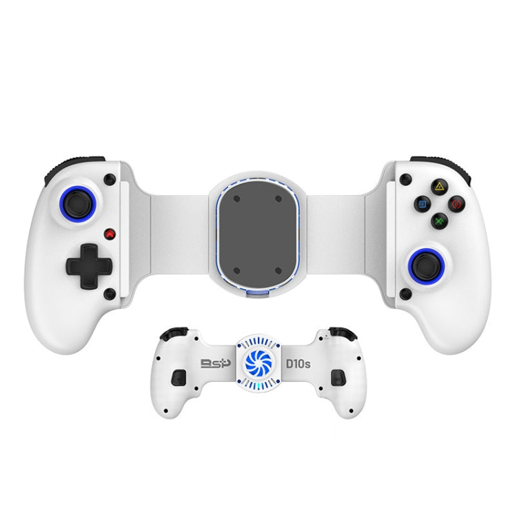 BSP-D10S Wireless Stretch Game Controller With Heat Dissipation Fan for Switch / Android / IOS / PC / PS3 / PS4(White) - Controller Gamepad by PMC Jewellery | Online Shopping South Africa | PMC Jewellery | Buy Now Pay Later Mobicred