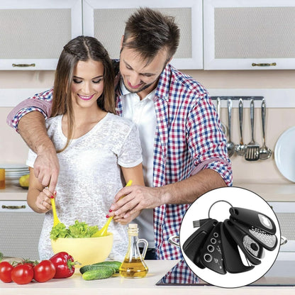 6 In 1 Stackable Kitchen Gadgets Melon Peeler Herb Chopper Garlic Grater Can Opener Pizza Cutter(Black) - Gadgets by PMC Jewellery | Online Shopping South Africa | PMC Jewellery | Buy Now Pay Later Mobicred