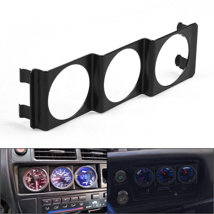 52mm Car Modified Instrument Rack Three-hole Universal Car Radio Card Slot - Car Interior Mouldings by PMC Jewellery | Online Shopping South Africa | PMC Jewellery | Buy Now Pay Later Mobicred