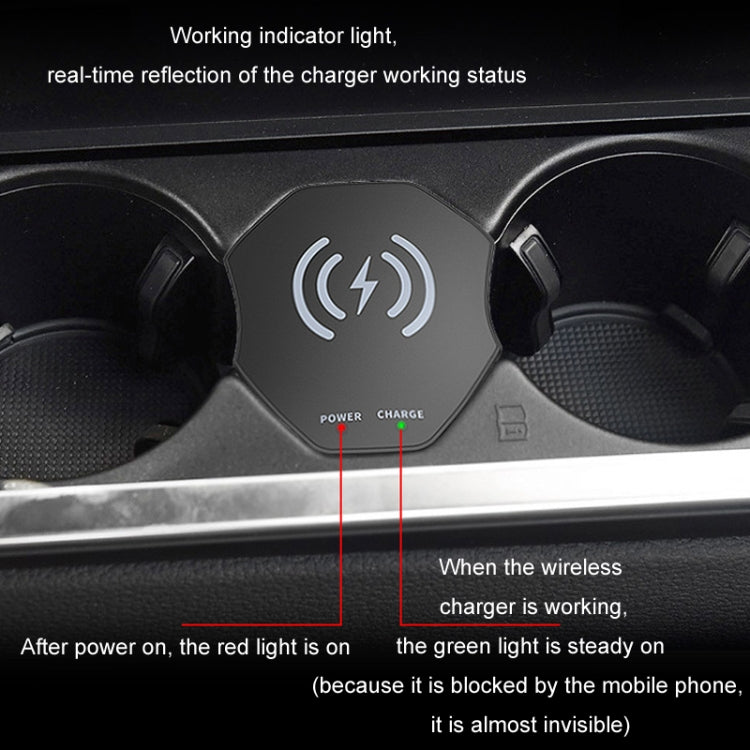 For Audi A6L 15W Car Cigarette Lighter Magnetic Wireless Charger, For Left And Right Driving - Wireless Charger Holders by PMC Jewellery | Online Shopping South Africa | PMC Jewellery | Buy Now Pay Later Mobicred