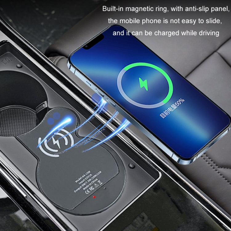 For Audi A8 Car Cigarette Lighter Mobile Phone Wireless Charger, For Left And Right Driving(For 2018-2024) - Wireless Charger Holders by PMC Jewellery | Online Shopping South Africa | PMC Jewellery | Buy Now Pay Later Mobicred