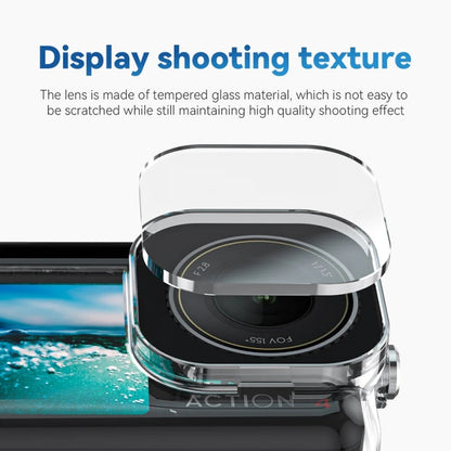 For DJI Osmo Action 3 / 4 TELESIN OA-WTP-003 45m Waterproof Shell Sealed Diving Case -  by TELESIN | Online Shopping South Africa | PMC Jewellery | Buy Now Pay Later Mobicred