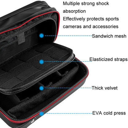 TELESIN GP-PRC-278-02 Upgraded Expanded Version Camera Portable Handheld Storage Bag Sports Camera Case - Carry Cases by TELESIN | Online Shopping South Africa | PMC Jewellery | Buy Now Pay Later Mobicred