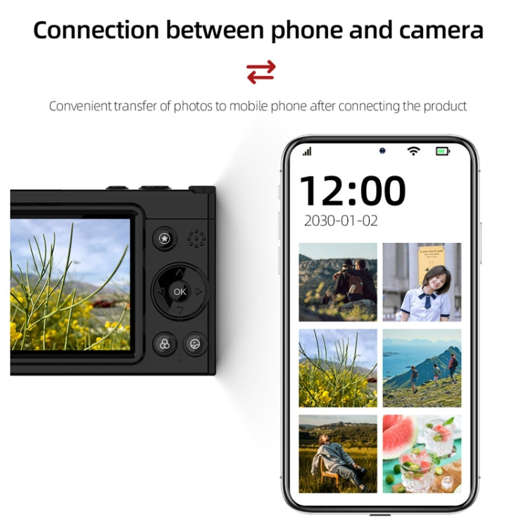 High-Definition CCD Digital Camera 64 Million WiFi Card Camera, Color: Black - Video Cameras by PMC TechLife | Online Shopping South Africa | PMC TechLife | Buy Now Pay Later Mobicred