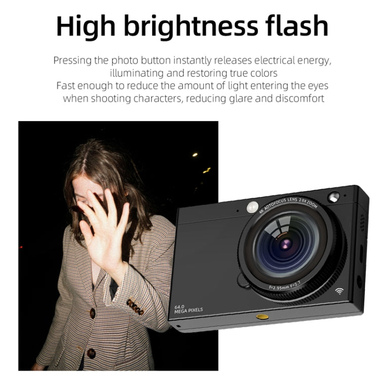 High-Definition CCD Digital Camera 64 Million WiFi Card Camera, Color: Black - Video Cameras by PMC TechLife | Online Shopping South Africa | PMC TechLife | Buy Now Pay Later Mobicred