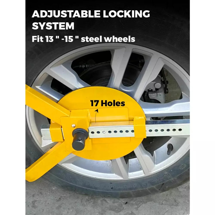 Car Anti-theft Lock SUV Wheel Three-prong Lock With Suction Cup, Style: With Disc - Others by PMC Jewellery | Online Shopping South Africa | PMC Jewellery | Buy Now Pay Later Mobicred