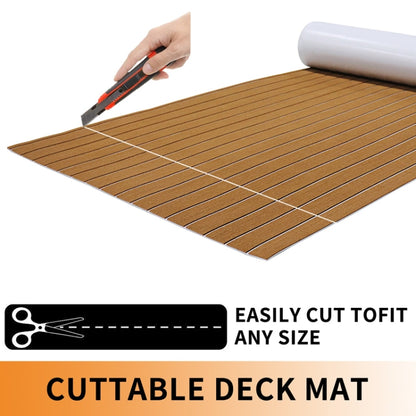 240x45x0.6cm Yacht RV Modification Imitation Teak Floor EVA Anti-slip Mat - Floor Mats by PMC Jewellery | Online Shopping South Africa | PMC Jewellery | Buy Now Pay Later Mobicred