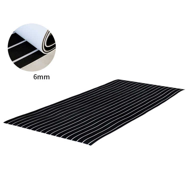 240x60x0.6cm Black White Yacht Imitation Teak Anti-Slip Deck EVA Mat - Floor Mats by PMC Jewellery | Online Shopping South Africa | PMC Jewellery | Buy Now Pay Later Mobicred